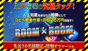 BOOM×BOOM(ブンブン)丨天野浩一(合同会社Renaissance)に<span class="sc_marker">登録して実態を調査しました!</span>その結果…<font color="#ff3333">危険な悪質事業者</font>と判明。