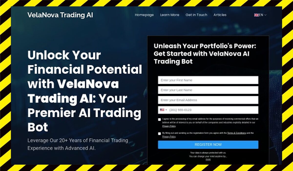 VelaNova Trading AIに<span color="#ff3333">危険な悪質事業者</font>と判明。