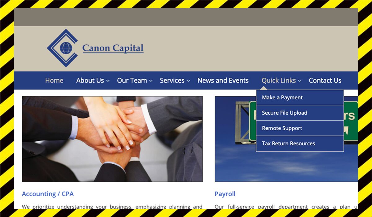 Canon Capitalに<span color="#ff3333">危険な悪質事業者</font>と判明。